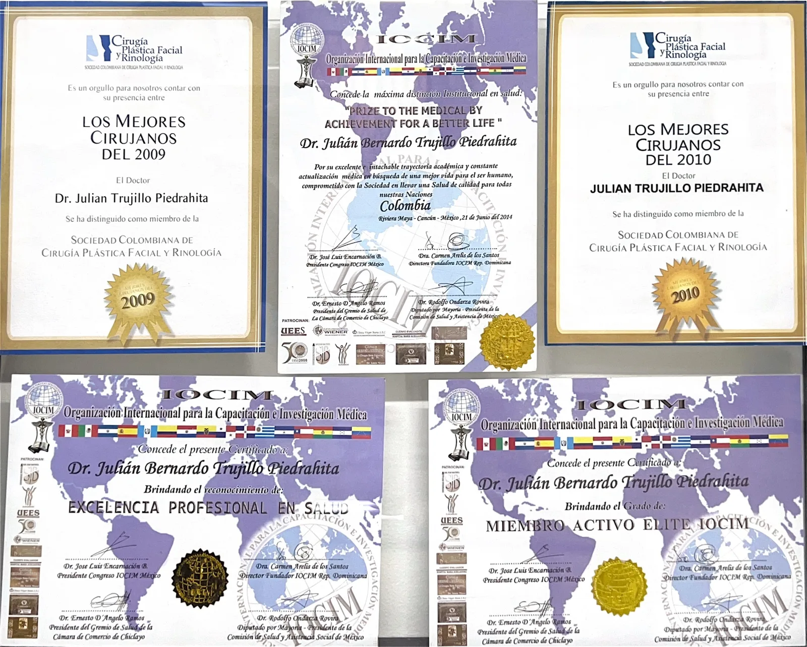 Reconocimientos IOCIM y Mejores Cirujanos
